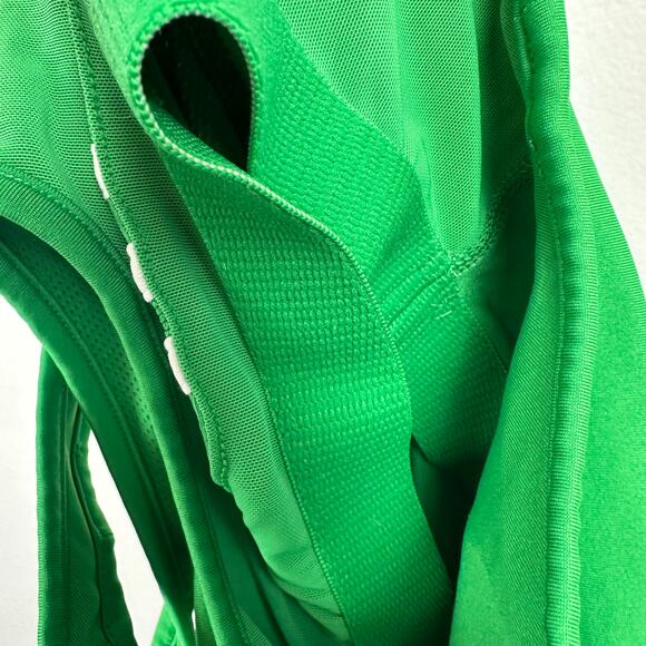 Adidas Womens Racerback Striped Seamless Built-In Bra Gym Green Tank Top Small - Picture 8 of 11